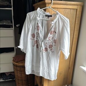 White Embroidered Women